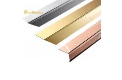China Stainless Steel Floor Transition Strip L Profile Sustainable L Tile Trim supplier