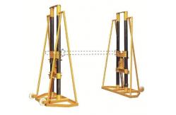 China 10 Ton Extension Cable Pulling Stand , Adjustable Hydraulic Cable Jack Stands supplier
