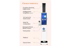 China Bmi Coin Operated Ultrasonic Measuring Height And Weight Scale With Printer supplier
