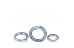 China DIN127 Metric Blue-White Zinc Spring Lock Washers With Square Ends supplier