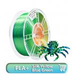 Silk PLA+ Filament Yellow Blue Green 1KG, Shiny Silk PLA 3D Printer Filament  ± 0.03mm Fit For Most FDM 3D Printers for sale