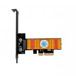 M.2 NGFF PCI-E Nvme  SSD To PCI Express 3.0 X4 Host Adapter  With Heatsink for sale