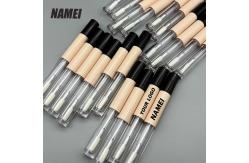 China Lip Gloss Packaging Empty Lipstick Container Plastic Lipgloss Tubes with Lip brush supplier