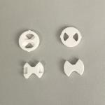 China Faucet Tap Cartridge Alumina Ceramic Disk Industrial Ceramic Parts Custom Cutting for sale
