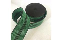 China Width 50mm Green Elastic Webbing with 3 black lines number 350B# supplier