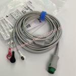 EA6231B PN 040-000965-00  Mindray 12Pin 3-Lead ECG Cable AHA Snap