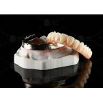 China Translucent Full Contour Zirconia Bridge Over Milled Implant Bar Customized Design for sale