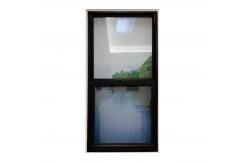 China Vertical 48x36 Window Double Hung Bathroom Black With Tempered Glass supplier