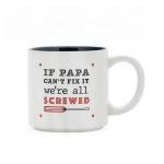 Ceramic Dad Mug Coffee Mug White Color With Creative Words IF PAPA Customized 12Oz For Gift for sale