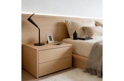 China Wholesale Luxury Hotel Bedroom Furniture Set Wood 5 Star Hotel Bed With Bedside Table supplier