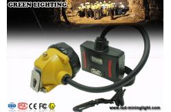China 28000 Lux Explosion Proof LED Mining Headlamp , IP68 Waterproof miner Cap Lamp supplier