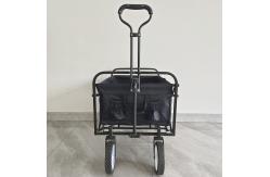 China Adjustable Handle Heavy Duty Camping Cart Utility Collapsible Storage Folding Wagon supplier
