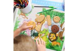 China Zoo Animals Disposable Stick On Placemats Sticky Table Topper For Baby supplier