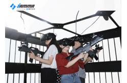 China VR Immersive Game Four Person Shooting Virtual Reality Simulator With PP Gun supplier