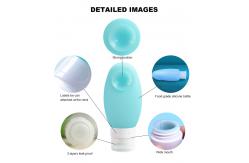 China Odorless 100ml Silicone Travel Bottles With Suction Cup supplier