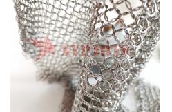 China Space Partition Stainless Steel Metal Ring Mesh 1.2mmx10mm supplier