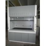 Grey / White Steel Fume Hood 0.8-1.0M Door Open Height Adjustable Air Volume for sale