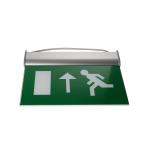 Running Man Graphics Exit Sign With Emergency Lights , 3 Hours Operation