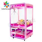 Glass Transparent Plush Dolls Crane Claw Machine Coin Operated Amusement Game Machine for sale