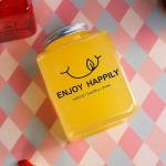 Square Shaped Pet Plastic Juice Containers , 300ml Empty Plastic Juice Bottles for sale