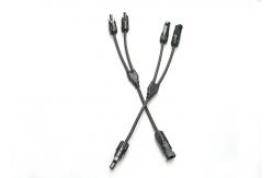 China 16AWG 14AWG DC Cable Y Branch 2 To 1 Solar Connector supplier