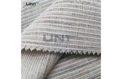 China Garments Eco - Friendly Fusible Interlining Fabric Elasticity High Weight supplier