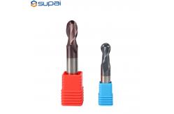 China Solid Carbide Cutting Tool HRC45 Ball Nose End Mill supplier