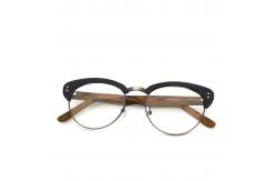 China Handmade Acetate Retro Wood Copy Optical Glasses Frame MR 5309 supplier