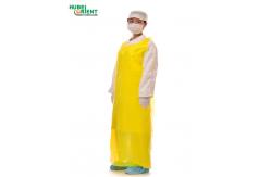 China Odorless Disposable PE Apron No Sleeves Waterproof And Fluid Resistant Protective Apron supplier