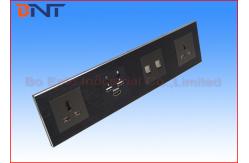 China Intelligent Media Hub , Brushed Aluminum Alloy Mutimedia Wall Socket supplier