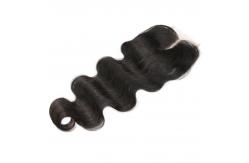 China Free Middle 3 Part Lace Top Closure 120% Brazilian Virgin Hair Body Wave Closure supplier