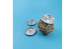 China Customized 73mm Diameter Aluminum Beverage Can With Lids Easy Open End supplier