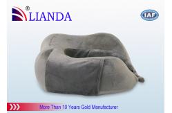China New Patent Travel Pillow Boots With Carry Bag Itself ,  Black Velboa Cover Plane supplier