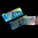 Custom Plastic Anti Counterfeit Label Tamper Evident Security Holographic Stickers for sale