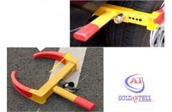 China CE approved Trailer wheel lock clamp for car tires , double decked protecting supplier