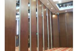 China Office Sound Proof Partition Wall , Melamine Surface Sliding Folding Acoustic Room Dividers supplier