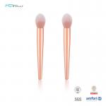Single Nylon Hair Angled Foundation Brush With Metal Body Handle for sale