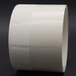 25x37-11.5mm Cable Adhesive Label 2mil White Matte Translucent Water Resistant Vinyl Cable Label for sale