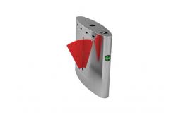 China Wire Drawing BLDC Motor Turnstile Flap Barrier IP44 For School Stadium supplier
