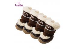 China 4.2*3.2cm Reflective Strips Waterproof Dog Boots supplier