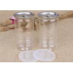 Moistureproof Recycle Clear Pet Jars PET Plastic Food Cans For Powder / Drink