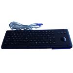 IP65 black vandalproof Industrial Keyboard With Trackball and function keys