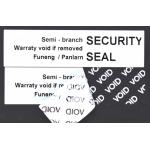 70um 1mil Gloss White Semi Transfer Tamper Evident Label Stiker For VOID