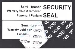 China 70um 1mil Gloss White Semi Transfer Tamper Evident Label Stiker For VOID supplier