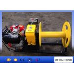 4HP Rated Load Portable Diesel Cable Winch For Transmission Line Laying Projects for sale