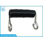 100cm Coated PU Retractable Extension Spring Safety Cable for sale