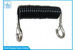 China 100cm Coated PU Retractable Extension Spring Safety Cable supplier