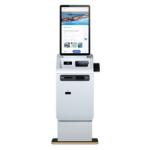 Lightweight Automatic Check-In Terminal With Card Reader And Printer Smart Parking Payment Kiosk for sale