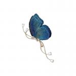 Twilight Blue Winged Pin: Multi-Angle Shine for Outfits & Gift Boxes for sale
