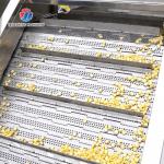 The corn threshing washing blanching production line